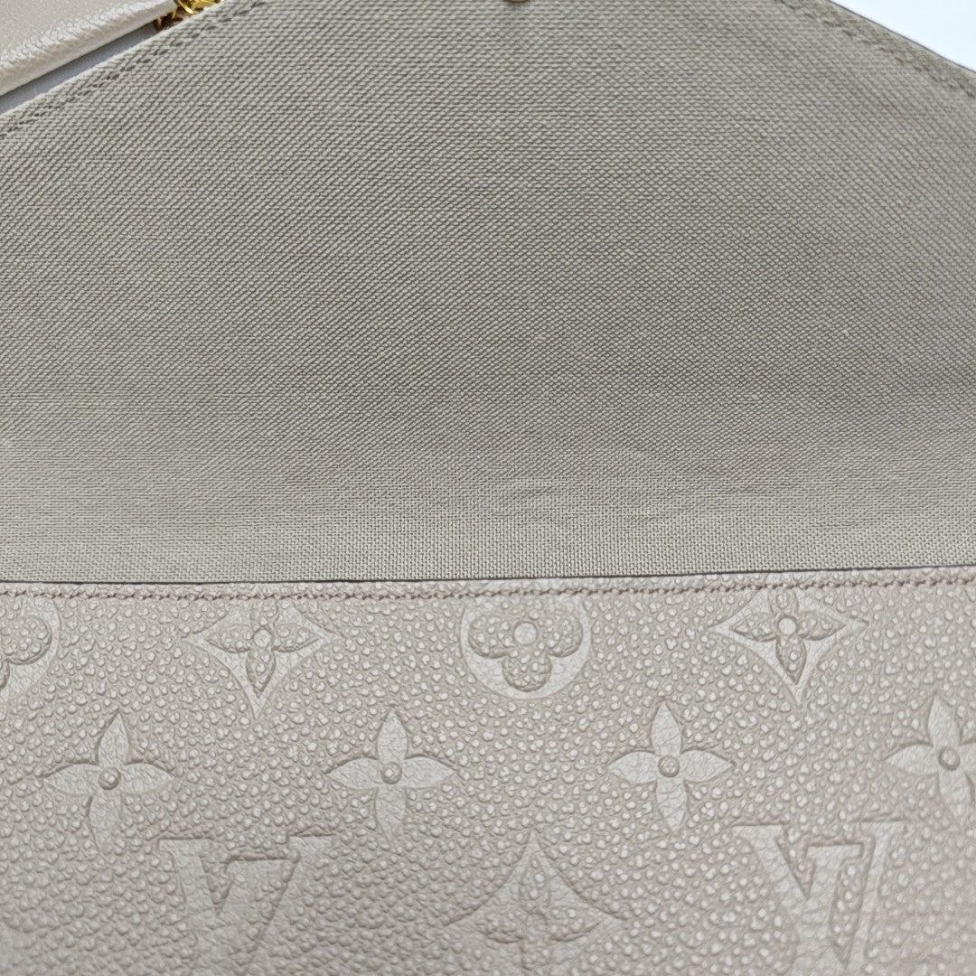 FÉLICIE Monogram Calfskin Gray