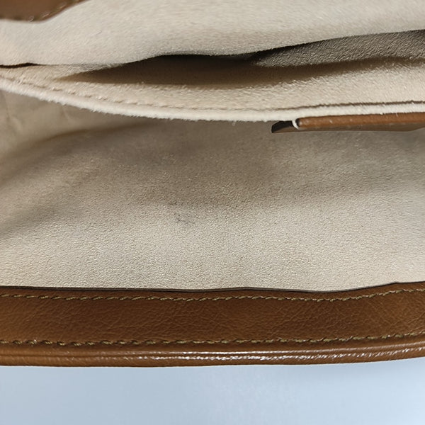 GG Marmont Small Quilted Calfskin Brown