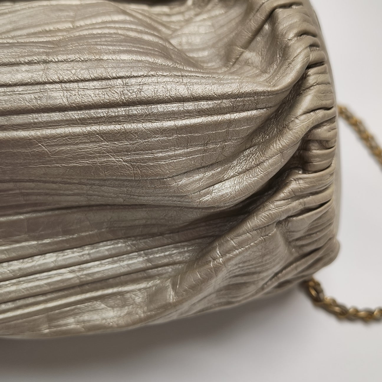 Calfskin Bucket Bag Beige