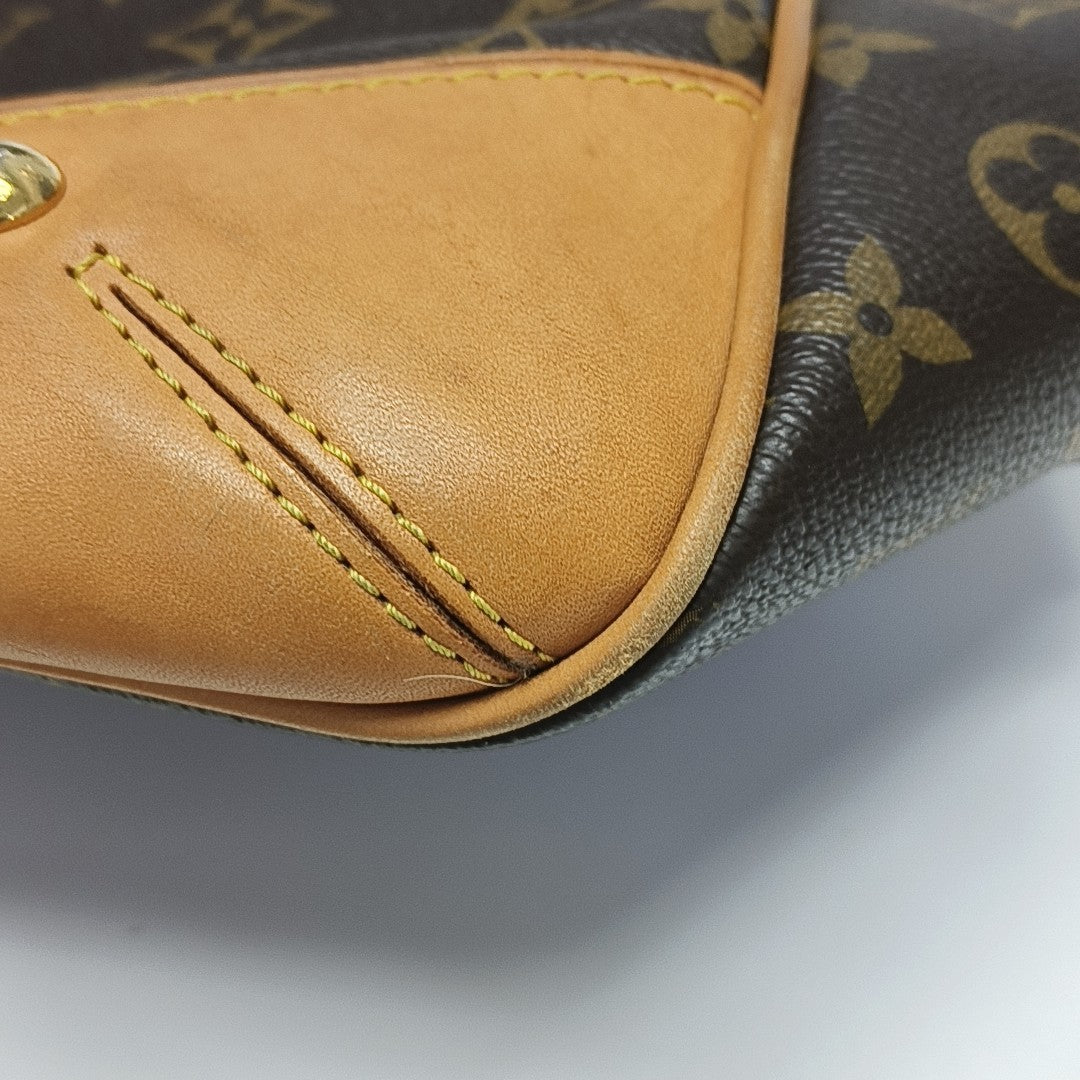 ESTRELA MM Monogram Coated Canvas Brown