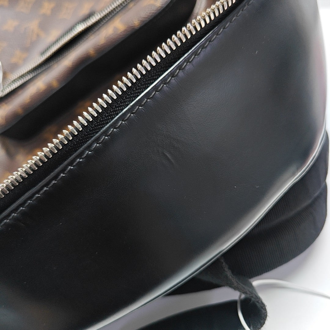 JOSH Monogram Coated Canvas Brown
