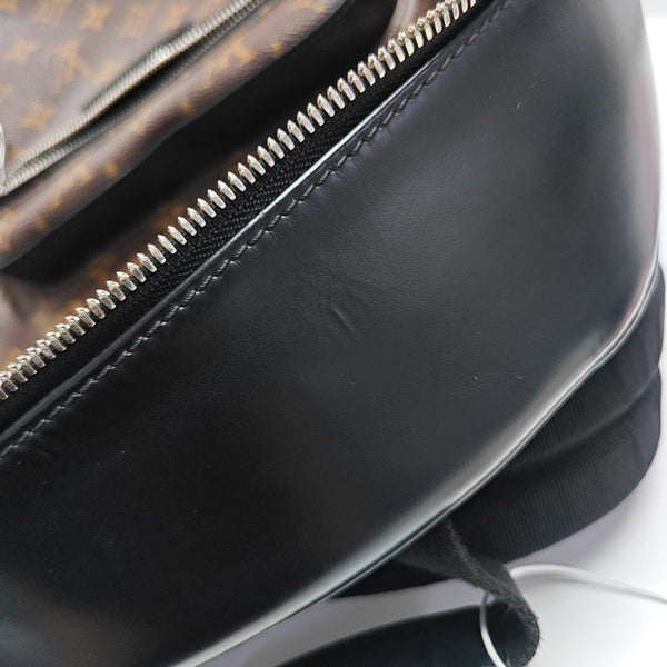 JOSH Monogram Coated Canvas Brown