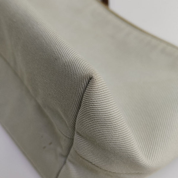 Canvas Top Handle Bag White