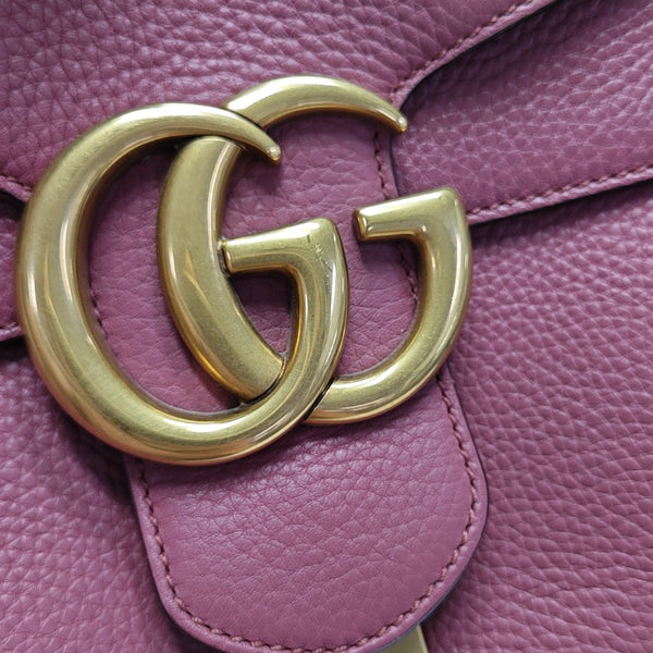 GG Marmont Medium Calfskin Beige