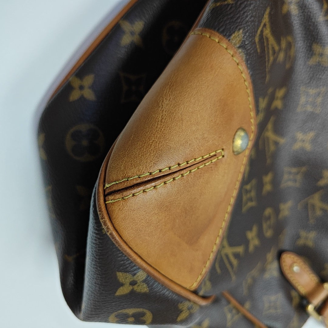 ESTRELA MM Monogram Coated Canvas Brown