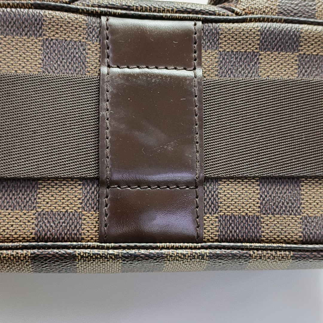 BROADWAY Damier Ebene Coated Canvas Brown
