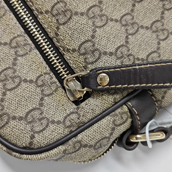 Monogram Coated Canvas Shoulder Bag Brown