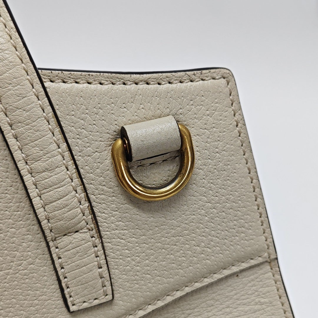 Sylvie Medium Calfskin Beige