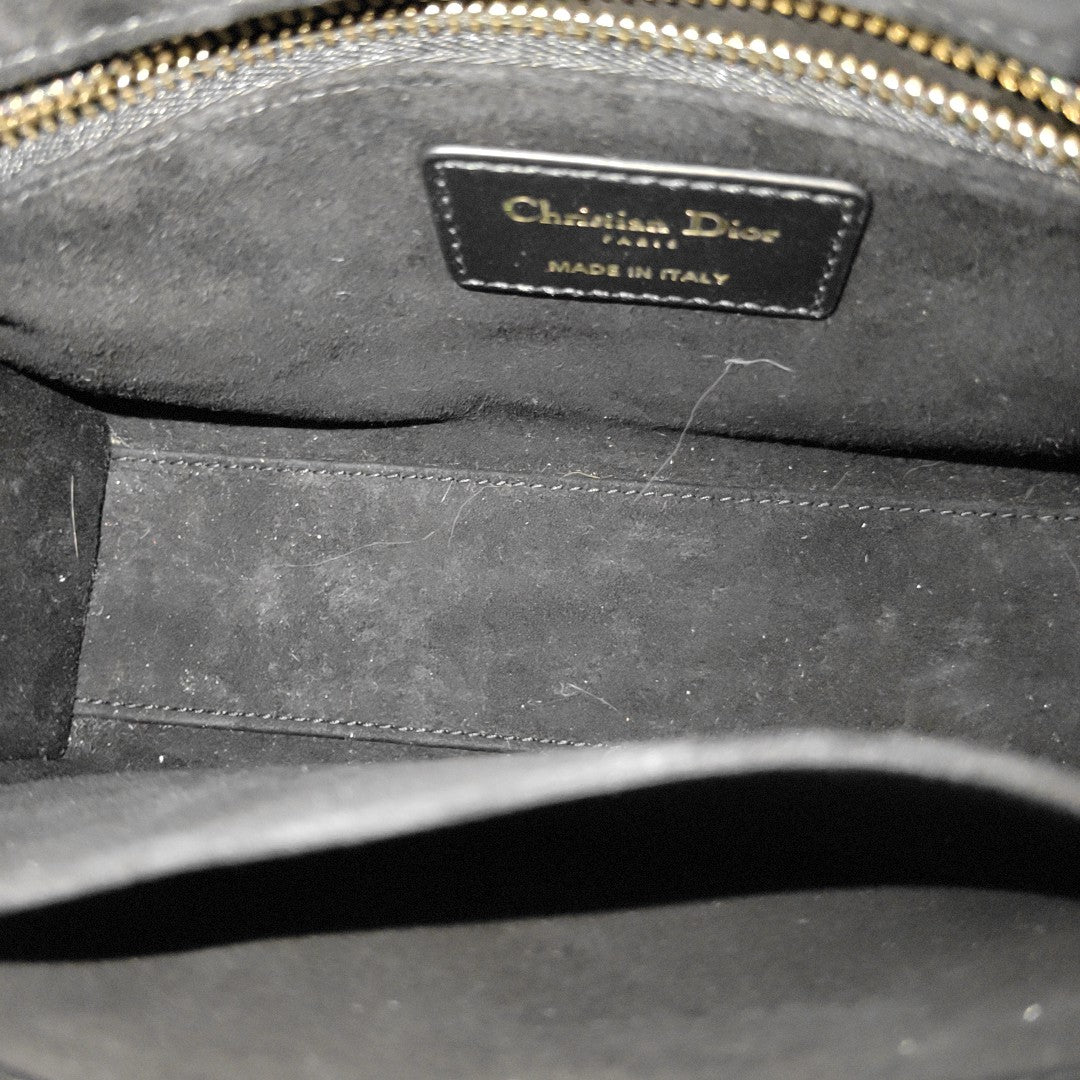 Lady Dior Small Cannage Lambskin Black