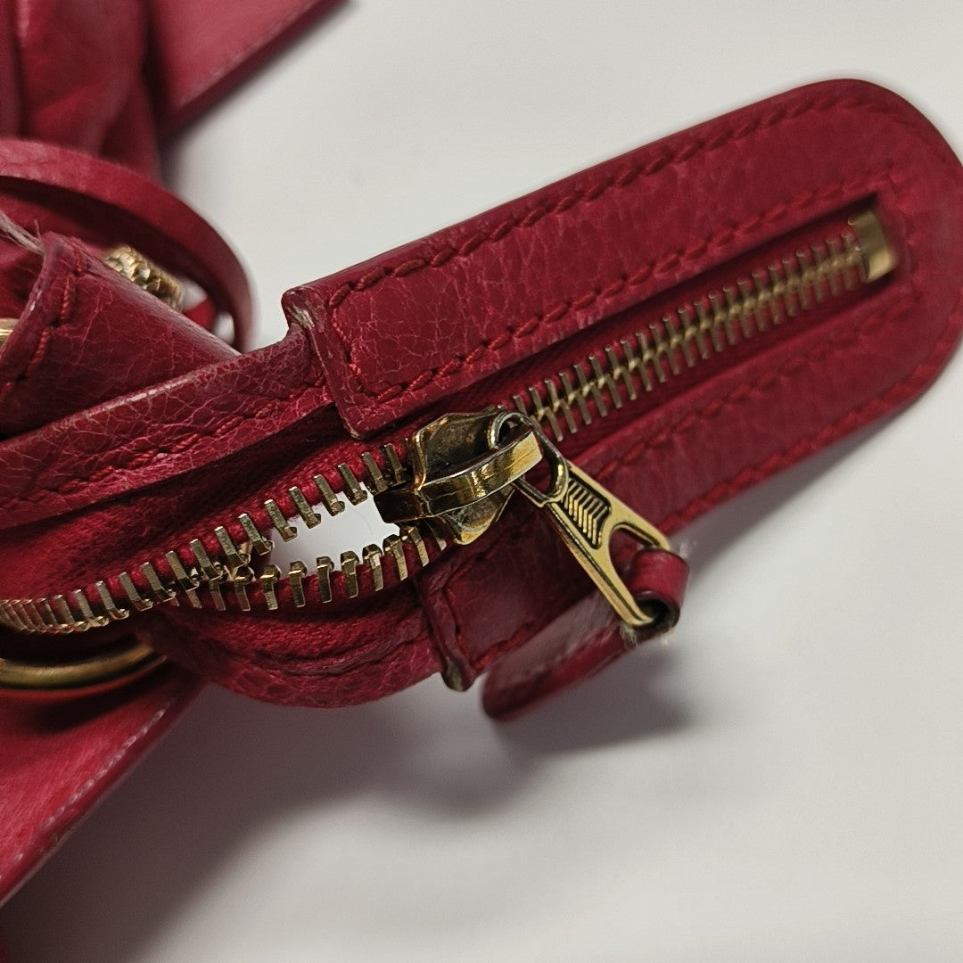 Classic City Small Lambskin Red