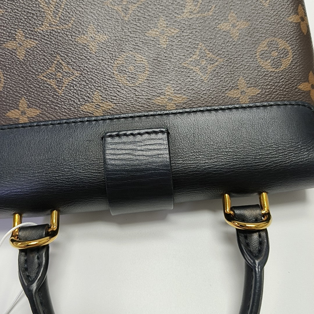 LOCKY BB Monogram Coated Canvas Brown