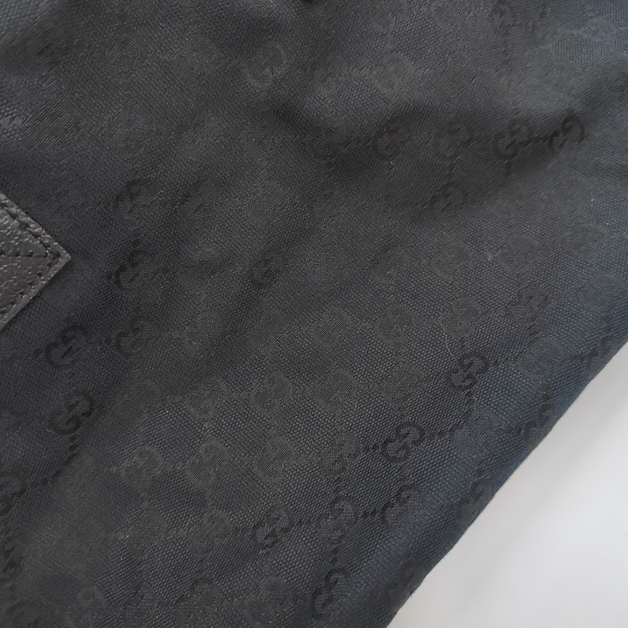 Monogram Canvas Tote Bag Black