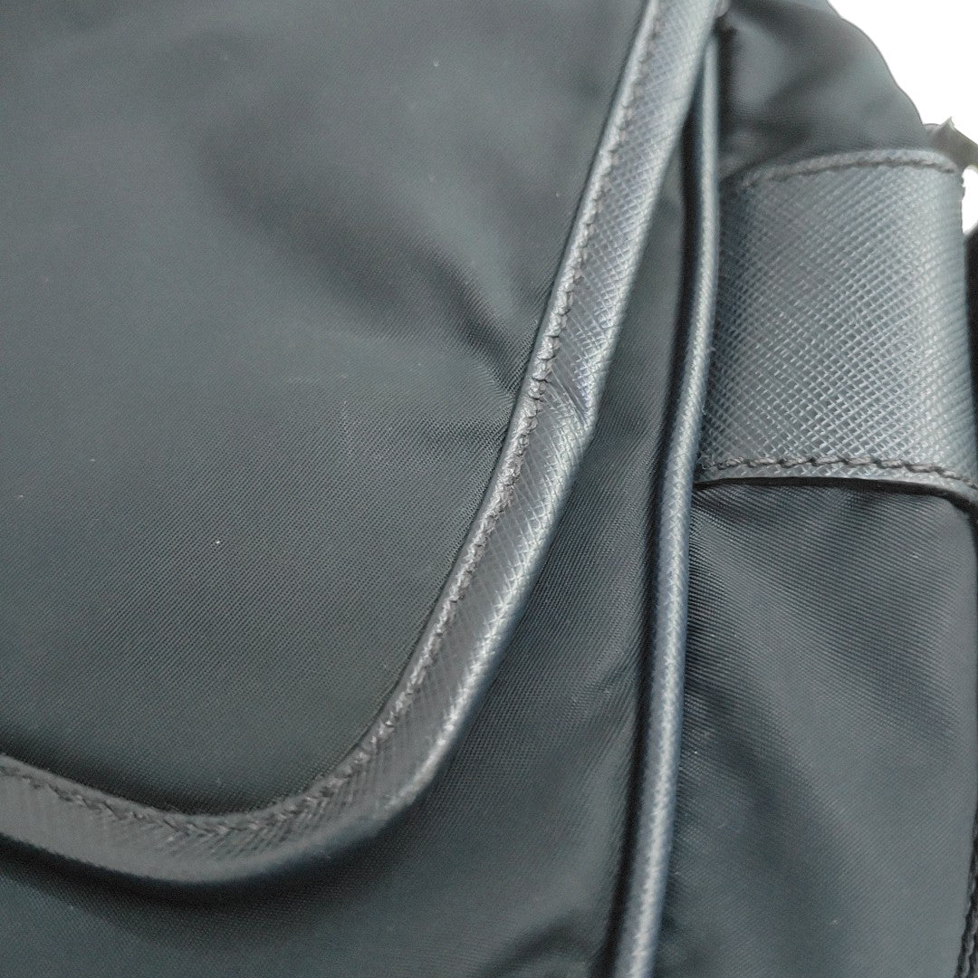 Fabric Shoulder Bag Blue