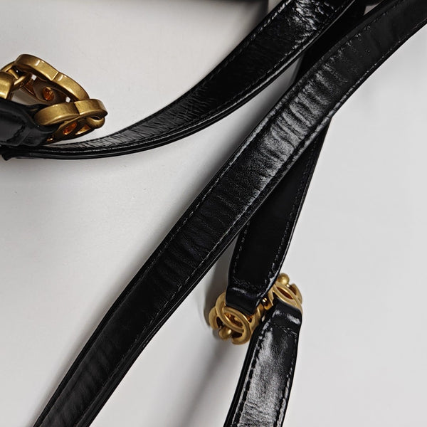 Quilted Calfskin Shoulder Bag Black