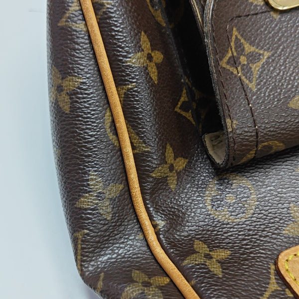 HUDSON GM Monogram Coated Canvas Brown
