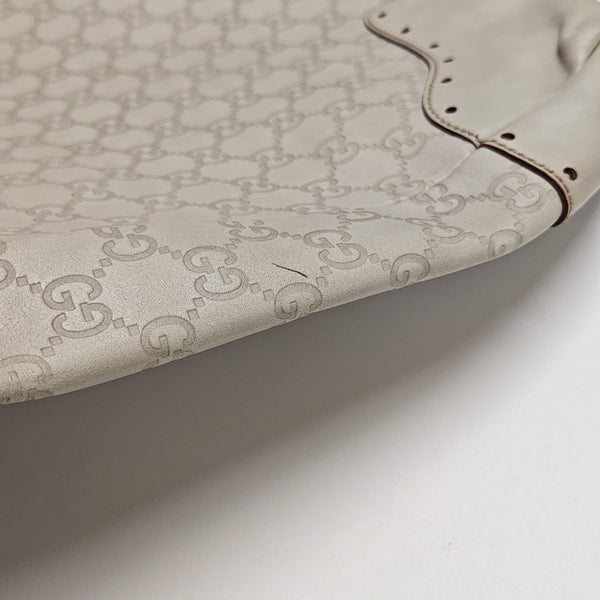 Monogram Calfskin Top Handle Bag White