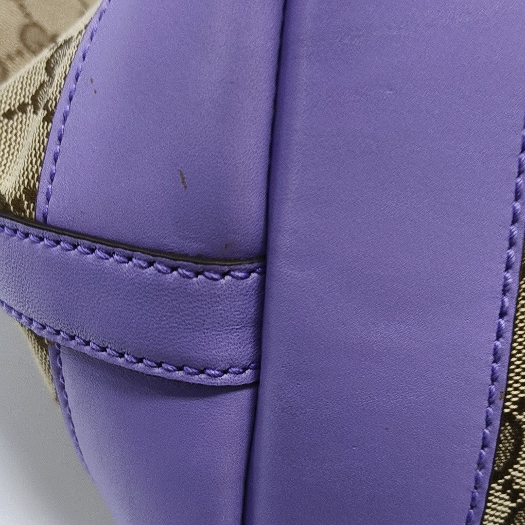 Monogram Canvas Tote Bag Brown