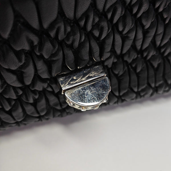 Crystal Quilted Lambskin Black