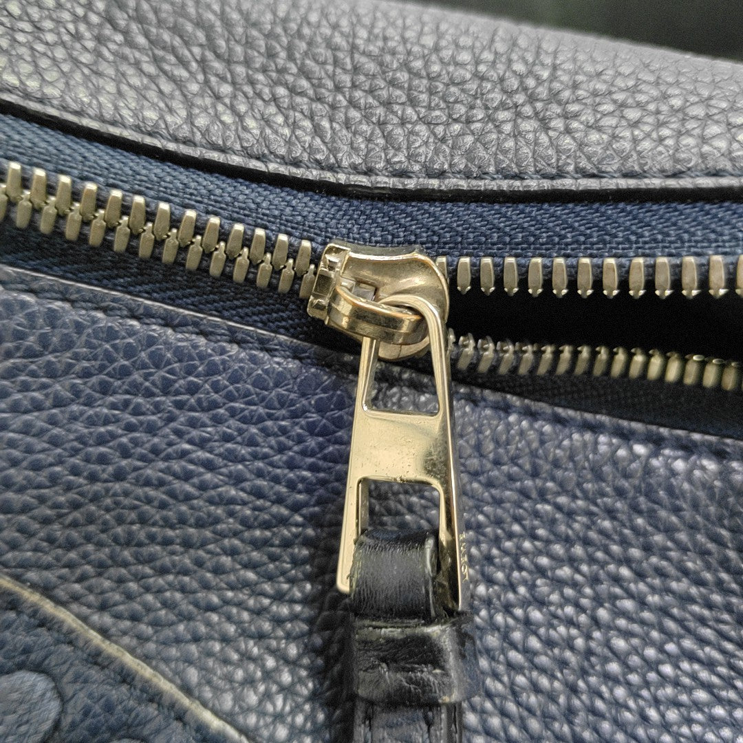 Calfskin Shoulder Bag Blue