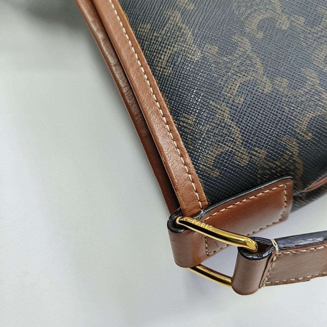 TRIOMPHE CANVAS Small Coated Canvas Brown