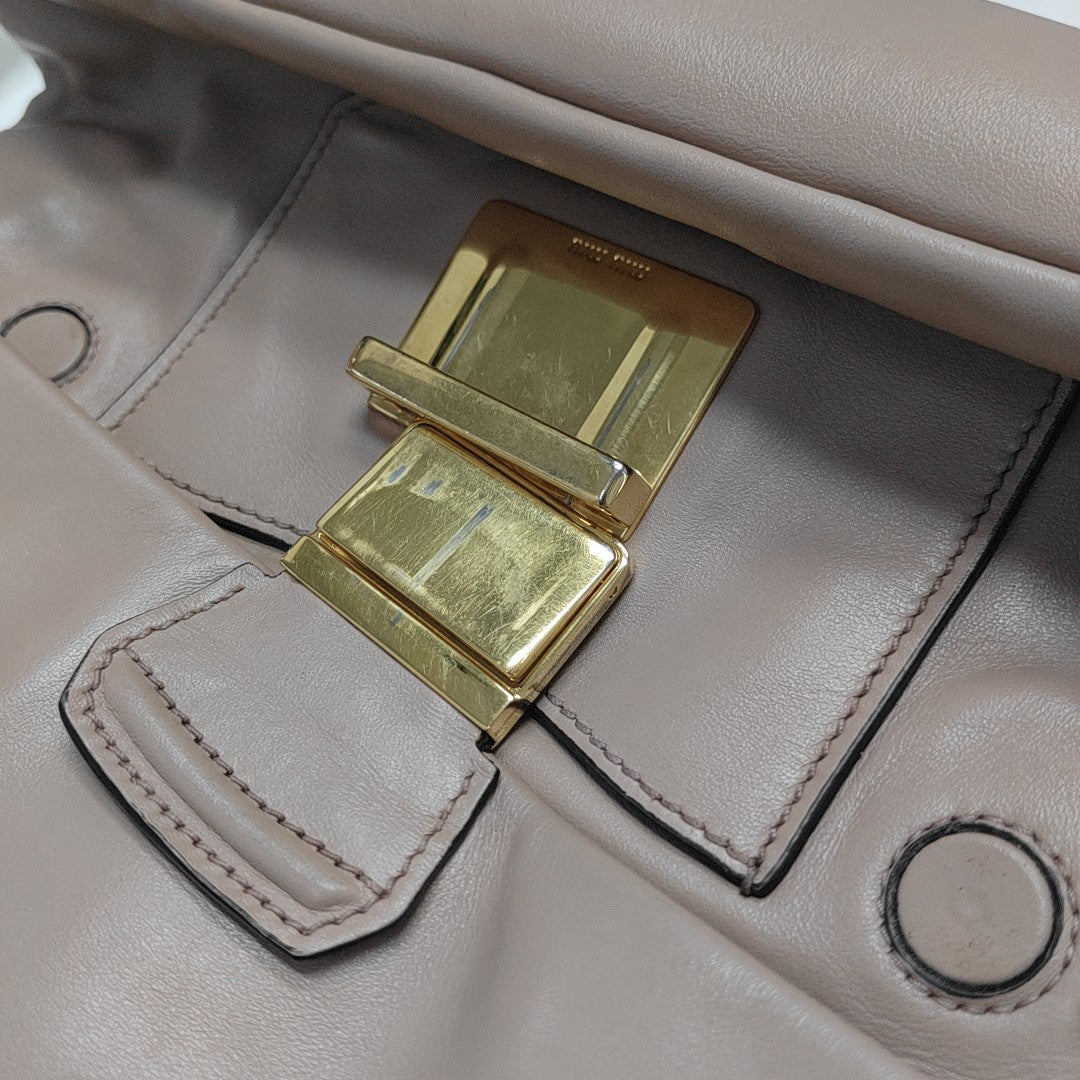 Calfskin Tote Bag Medium Pink