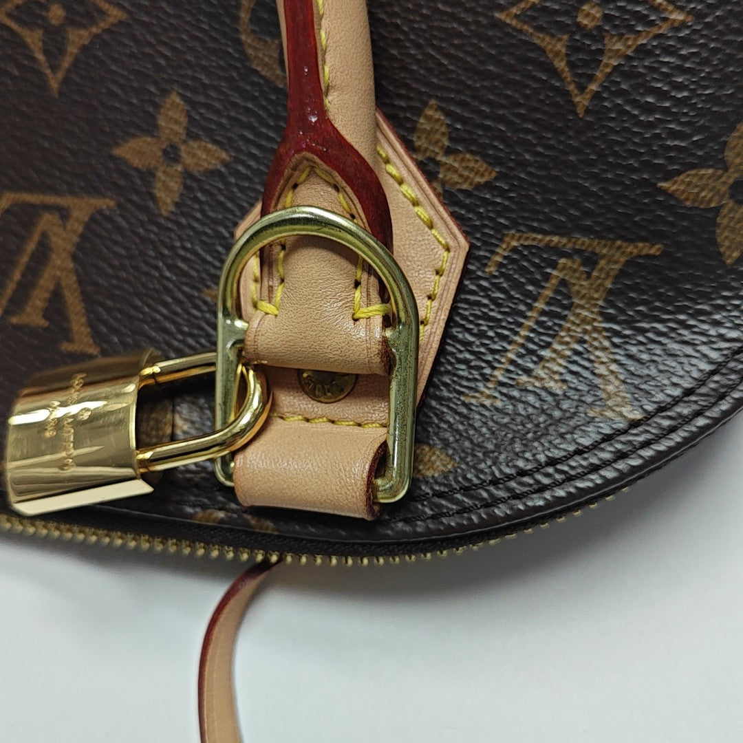 ALMA BB Monogram Coated Canvas Brown