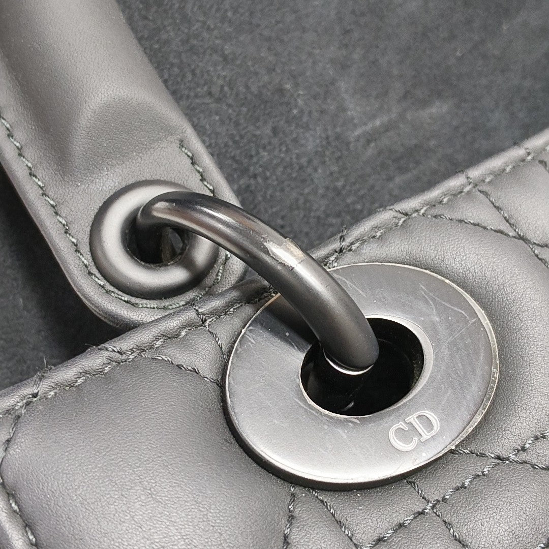 Lady Dior Small Cannage Calfskin Black