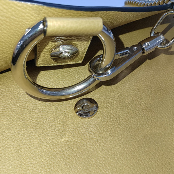 Faye Medium Calfskin Yellow