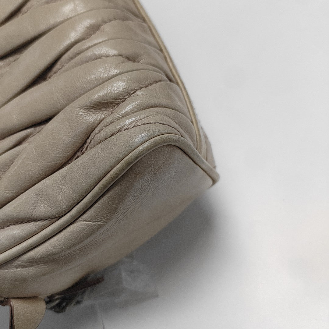 Matelassé Quilted Calfskin Beige