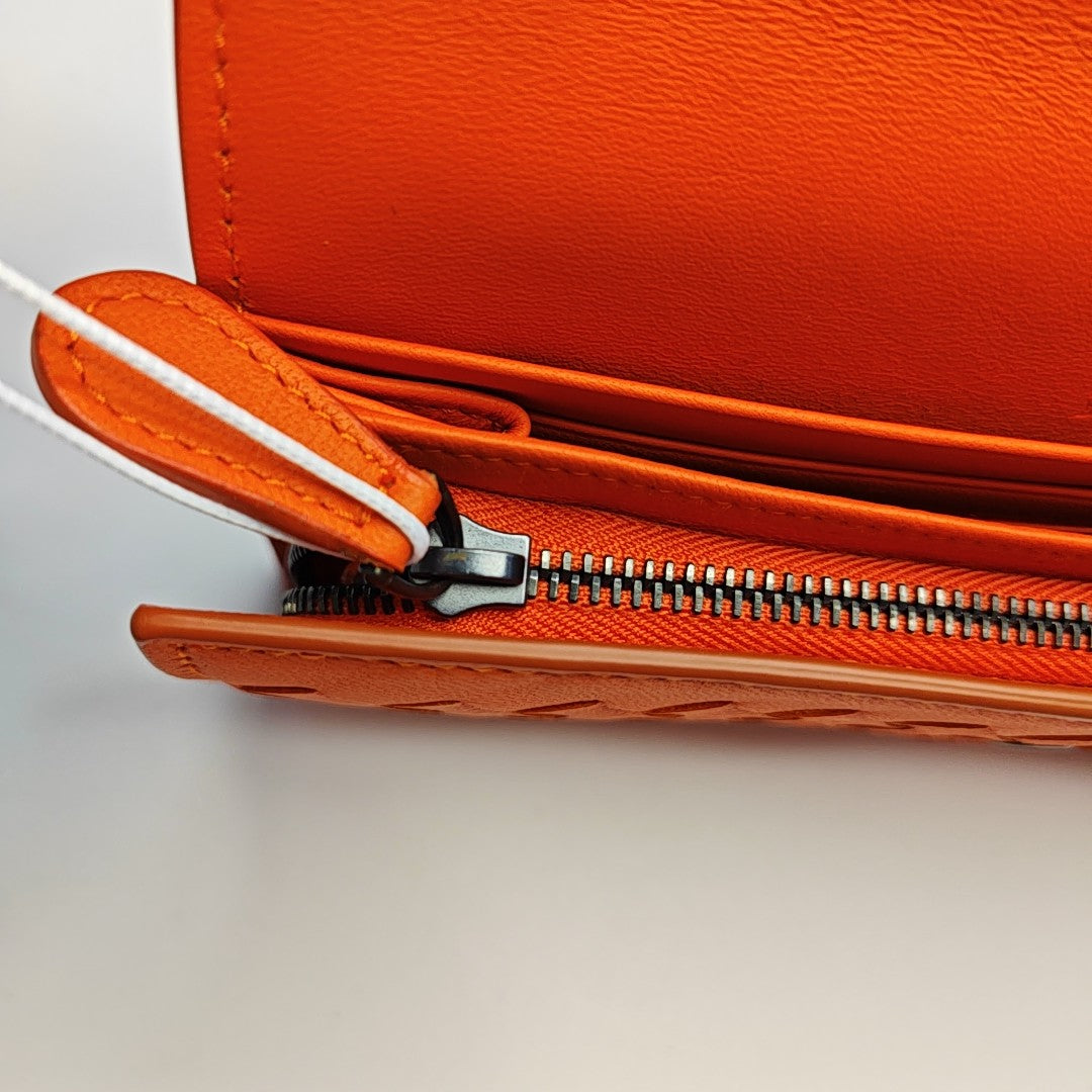 Calfskin Wallet Orange