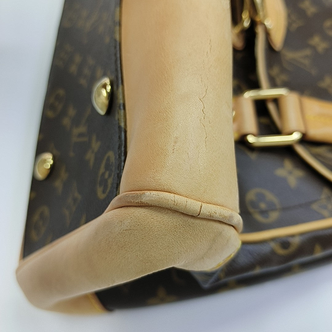Lona Estampada Monogram BEVERLY Marrón