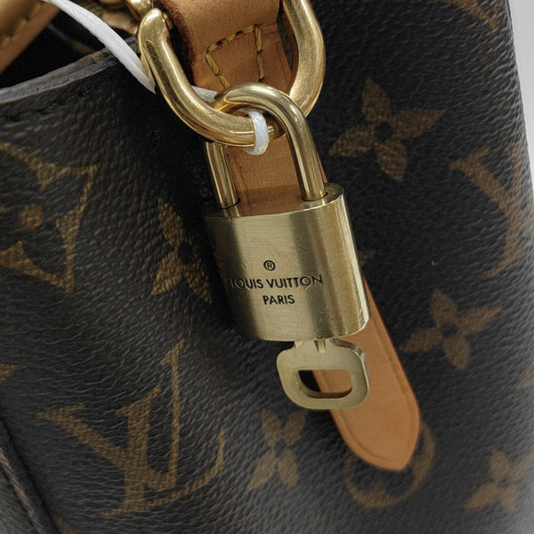 MONTAIGNE BB Monogram Coated Canvas Brown