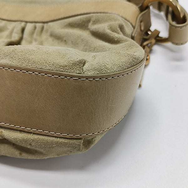 Suede Shoulder Bag Brown