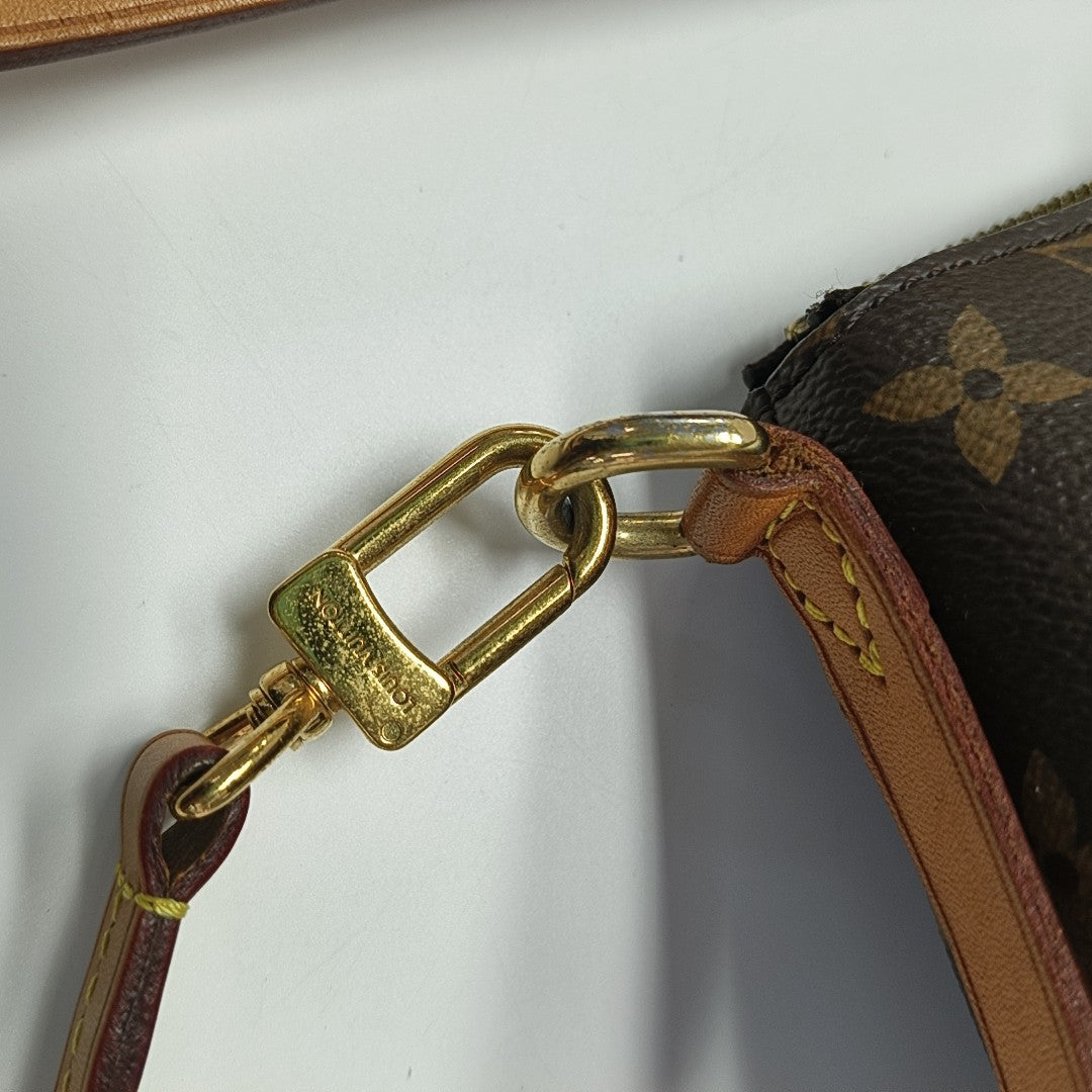 TURENNE Monogram Coated Canvas Brown