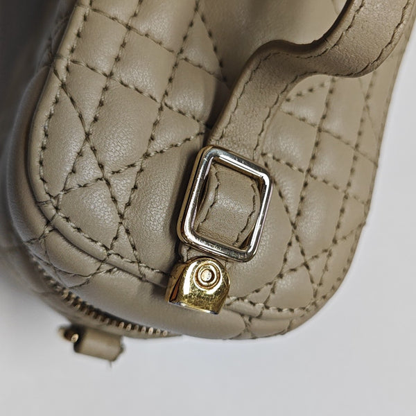 Lady Dior Super Mini Cannage Lambskin Beige