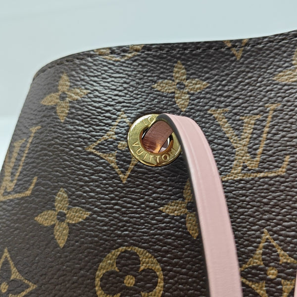 NÉONOÉ MM Monogram Coated Canvas Brown