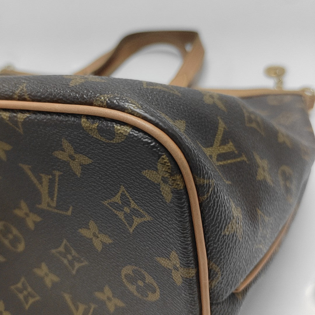 PALERMO PM Monogram Coated Canvas Brown