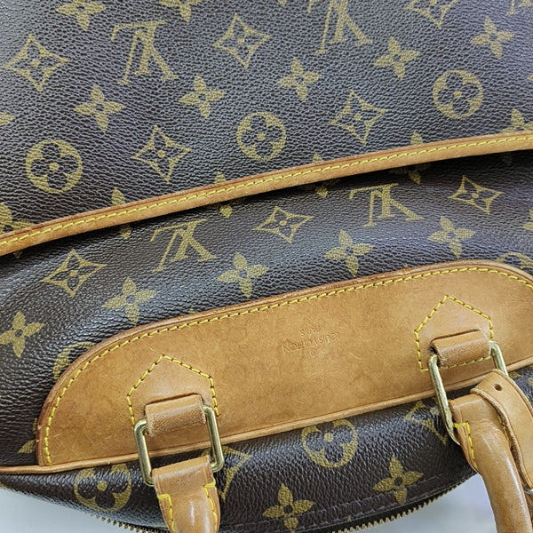 DEAUVILLE MM Monogram Coated Canvas Brown