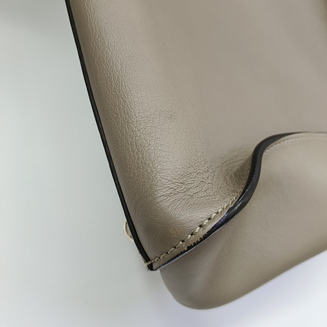 Peekaboo Large Calfskin Gray
