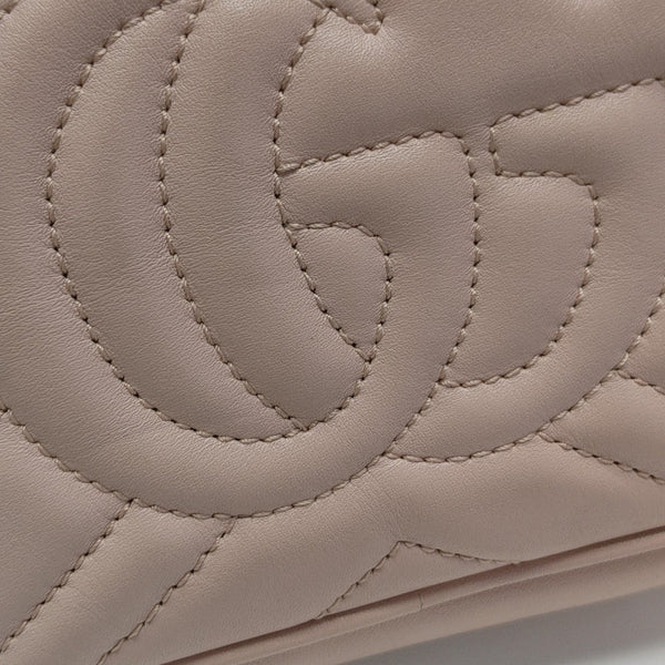 GG Marmont Mini Quilted Calfskin Pink