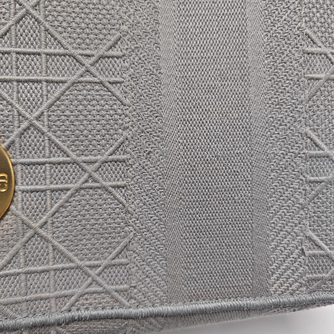 Lady D-Lite Cannage Canvas Gray