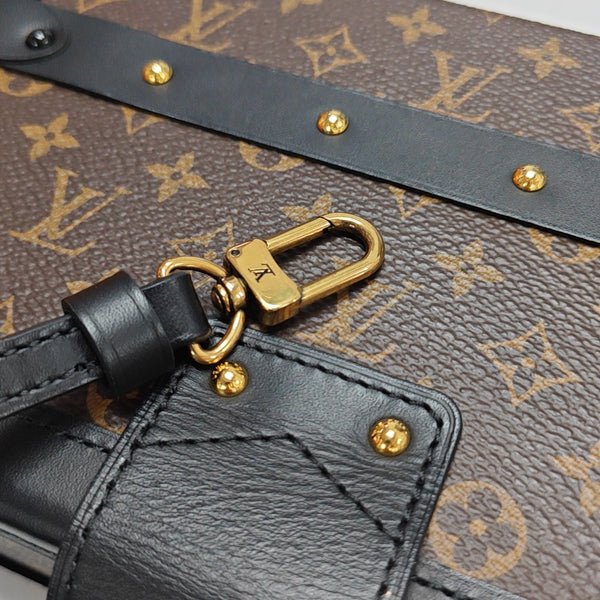 PETITE MALLE Monogram Coated Canvas Brown