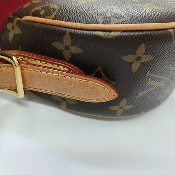 TAMBOURINE Monogram Coated Canvas Brown