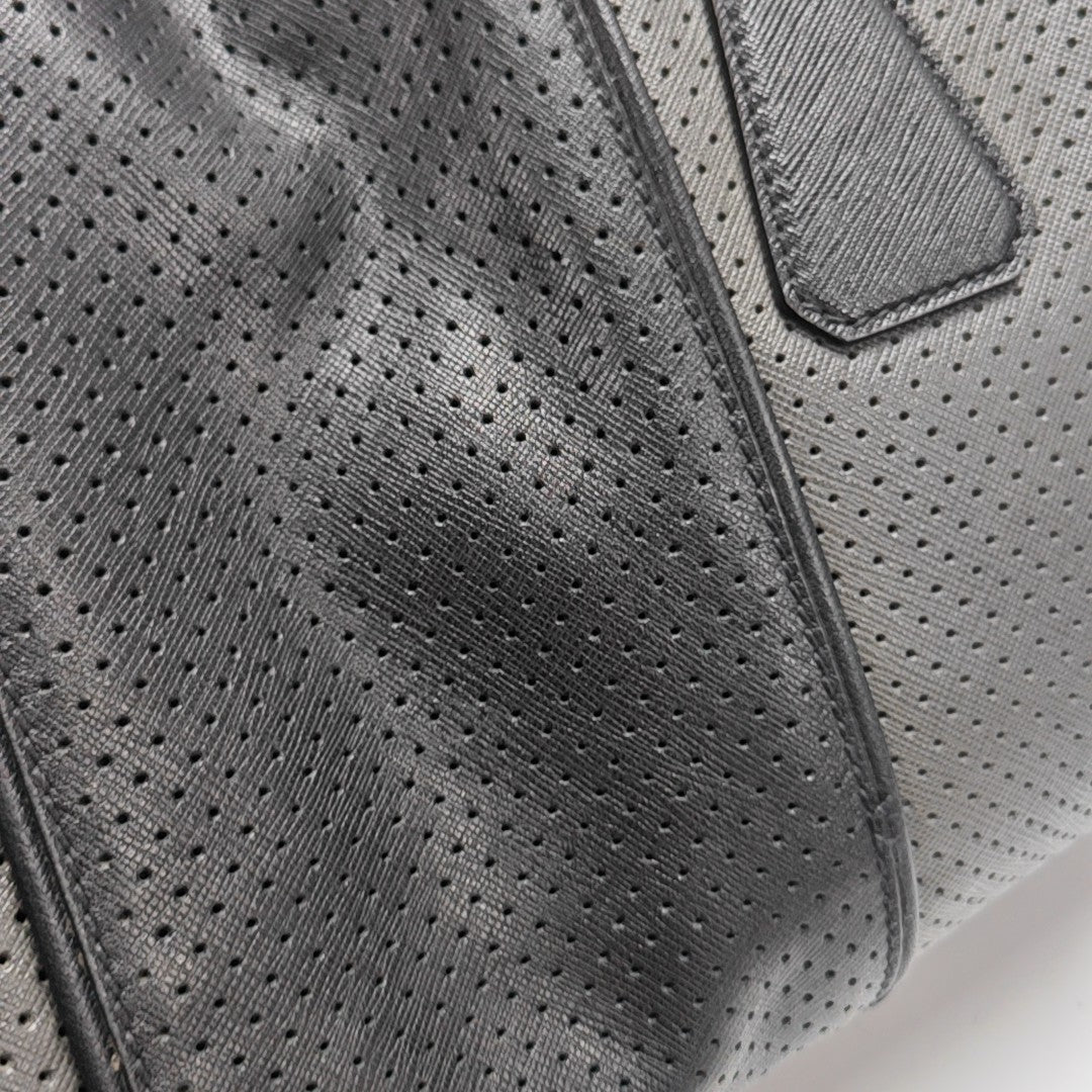 Calfskin Shoulder Bag Gray