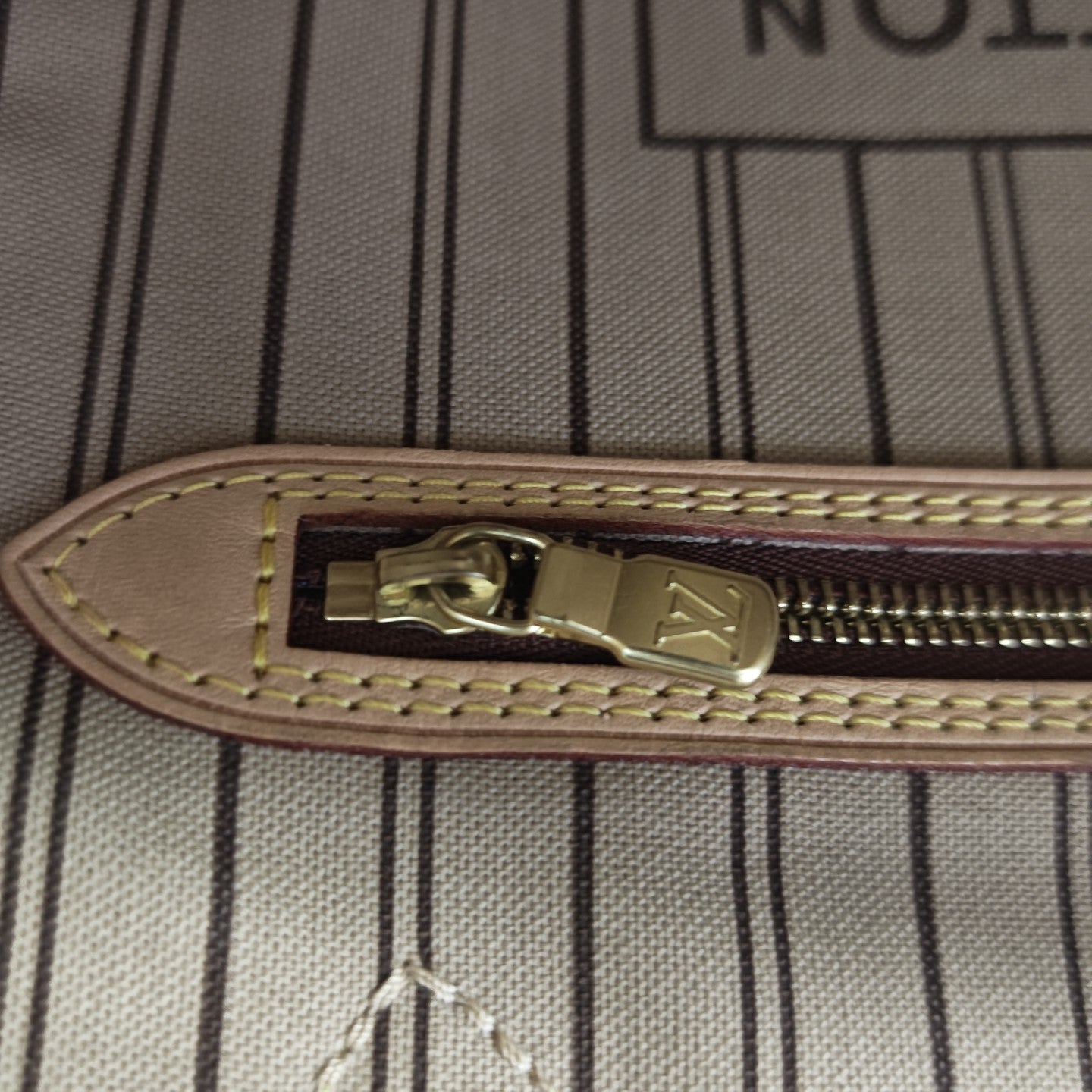 NEVERFULL MM Monogram Coated Canvas Brown