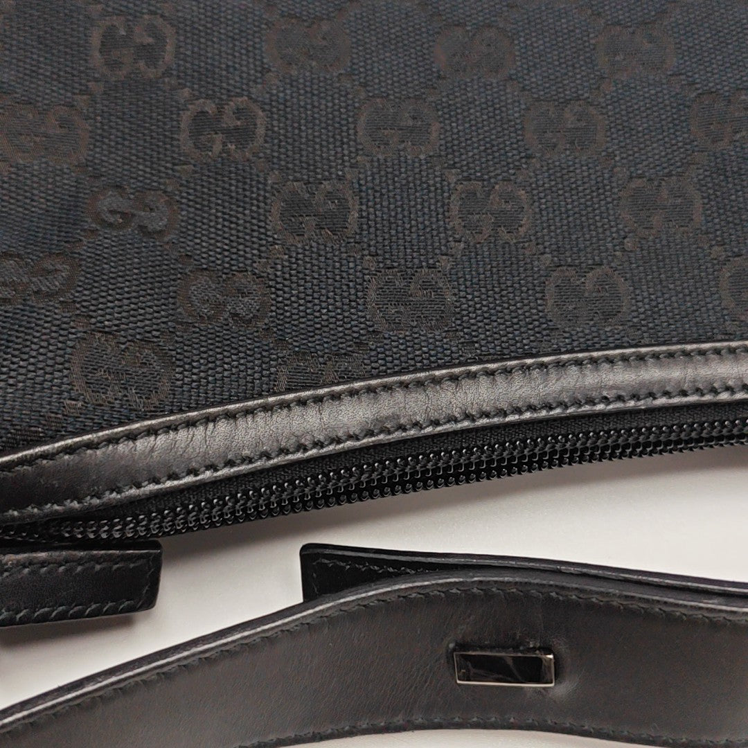 Monogram Canvas Shoulder Bag Blue
