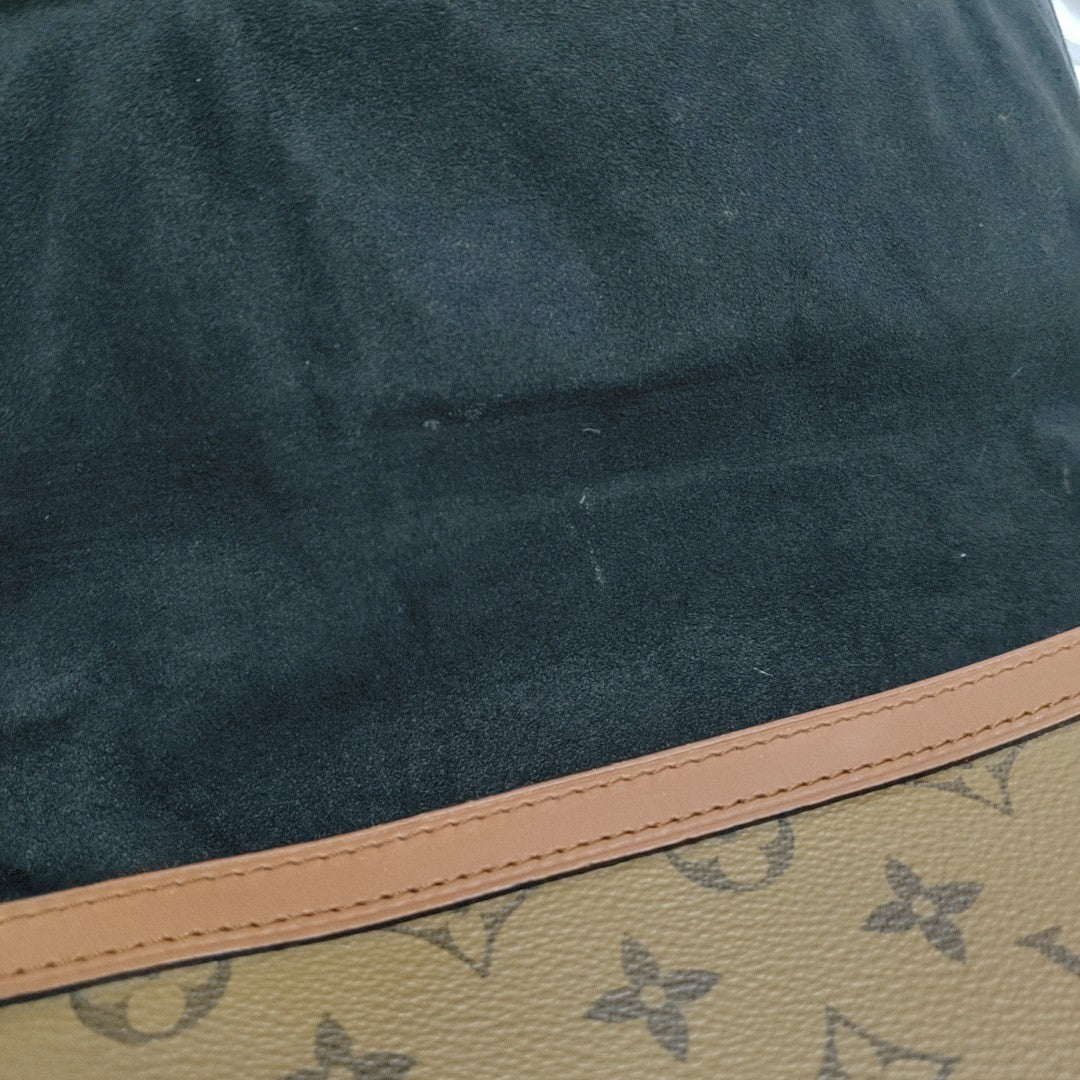 DAUPHINE MM Monogram Coated Canvas Brown