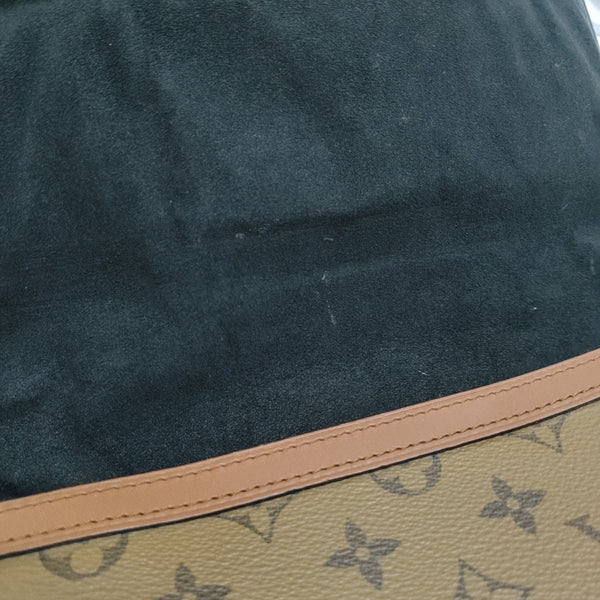 DAUPHINE MM Monogram Coated Canvas Brown