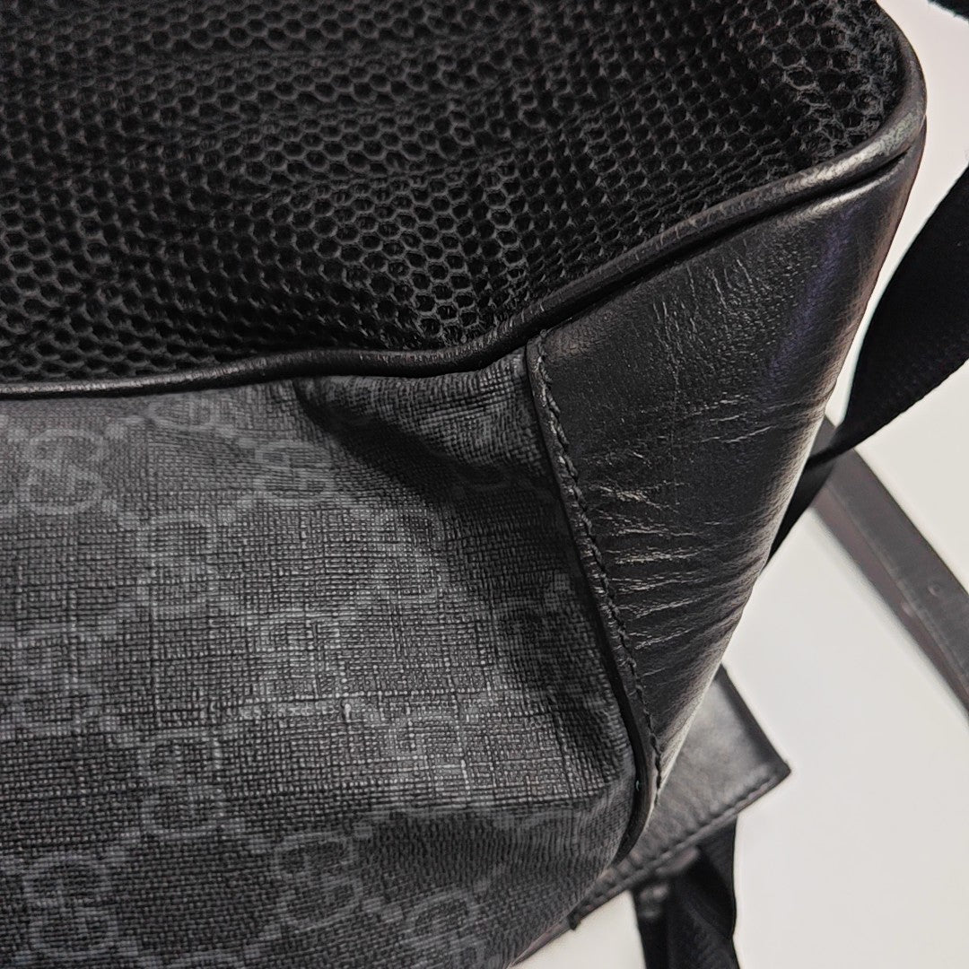 Retro Medium Monogram Coated Canvas Black