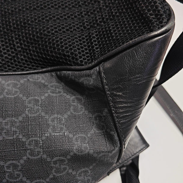 Retro Medium Monogram Coated Canvas Black